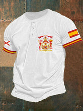 Tops décontractés imprimés Tercios Croix de Bourgogne d'Espagne pour hommes